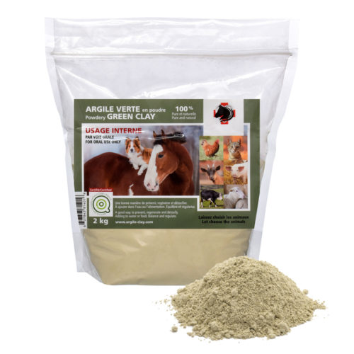 Secourisme-Equin-argile-interne-2kg Argile verte usage interne